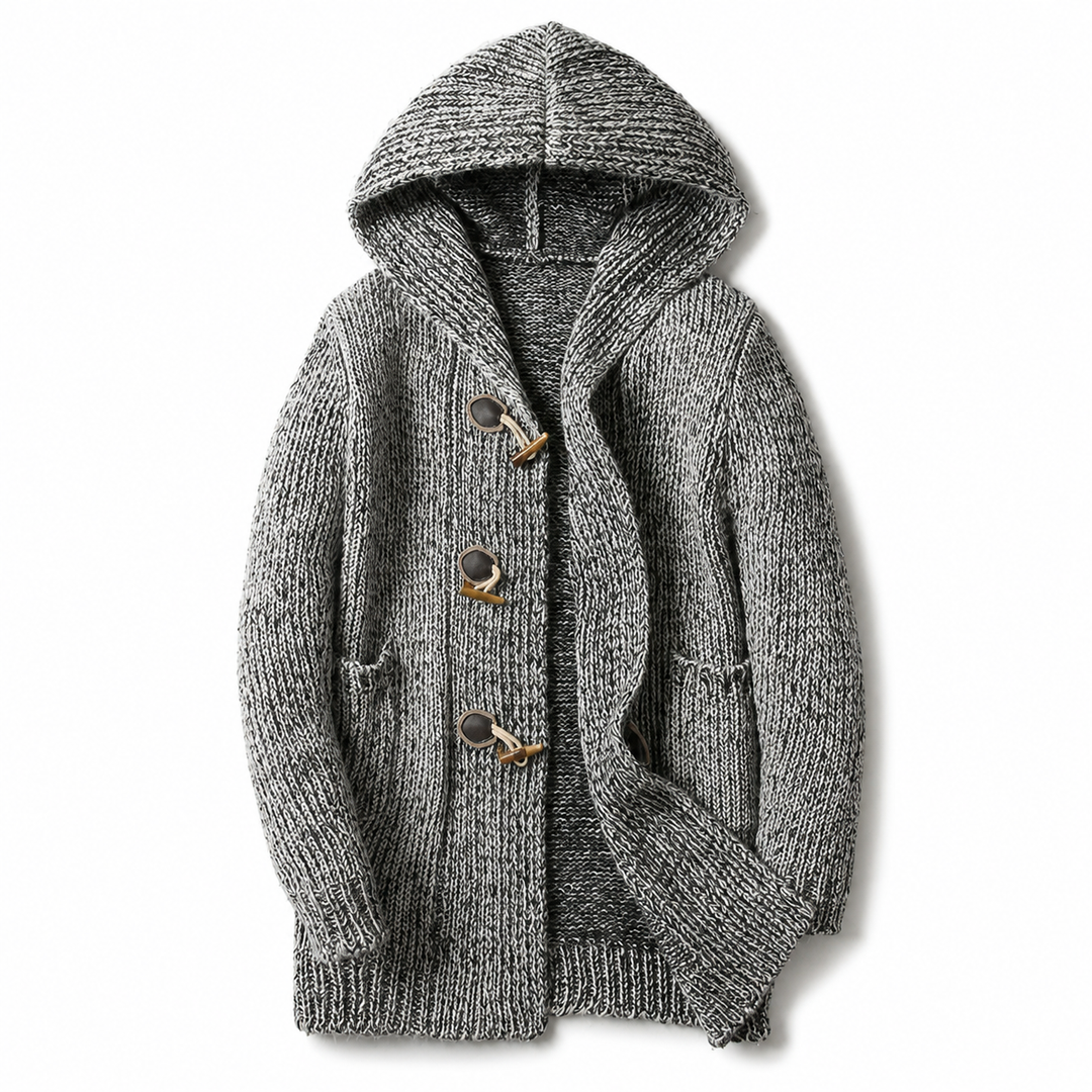 Raevan - superweiche Kapuzen-Strickjacke