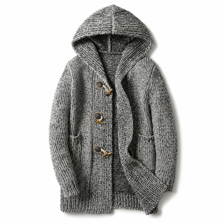 Raevan - superweiche Kapuzen-Strickjacke