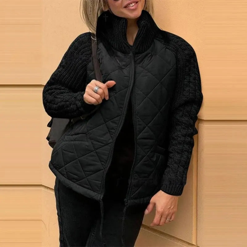 Corisanna - warme Strickjacke mit Reißverschluss