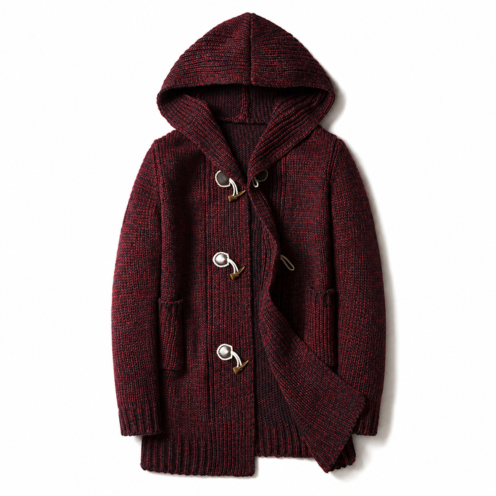 Raevan - superweiche Kapuzen-Strickjacke