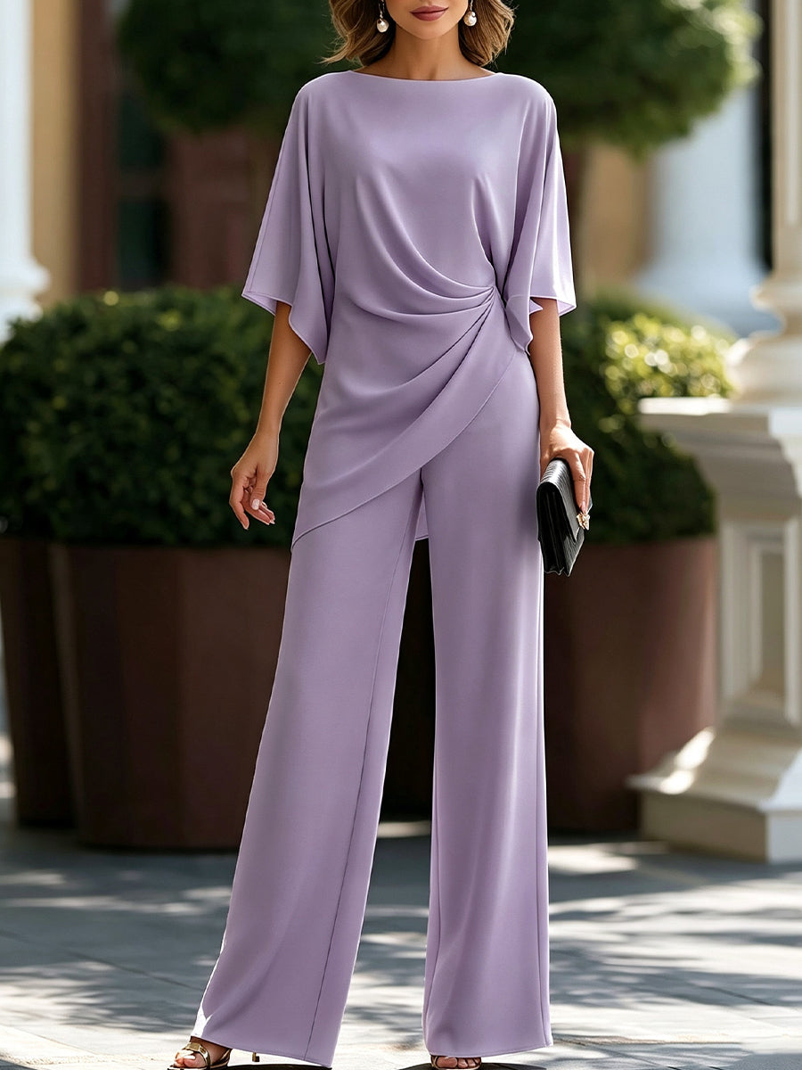 Laurisse - Eleganter Zweiteiler mit Cape-Ärmeln