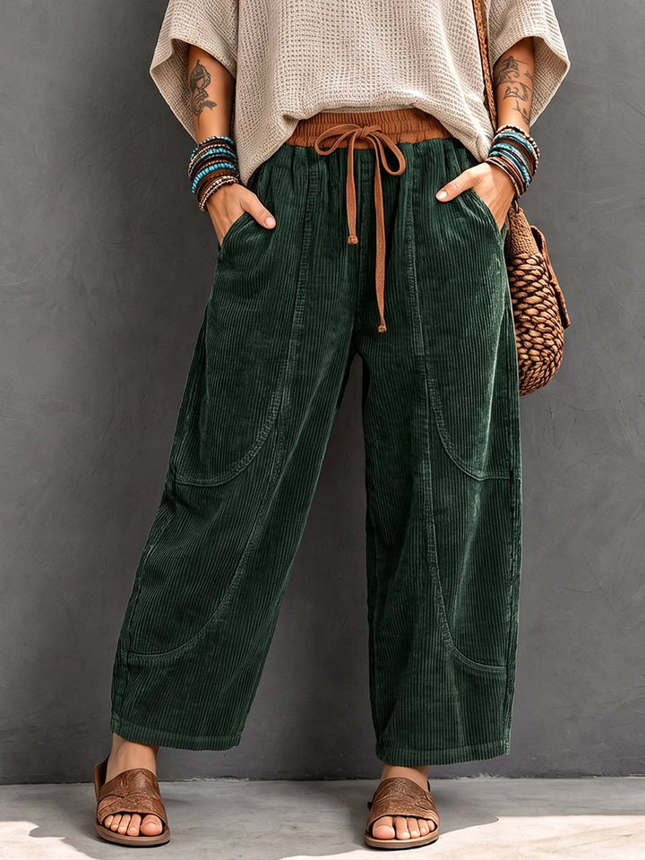 Basma - Relaxed-Fit Cordhose mit Kordelzug