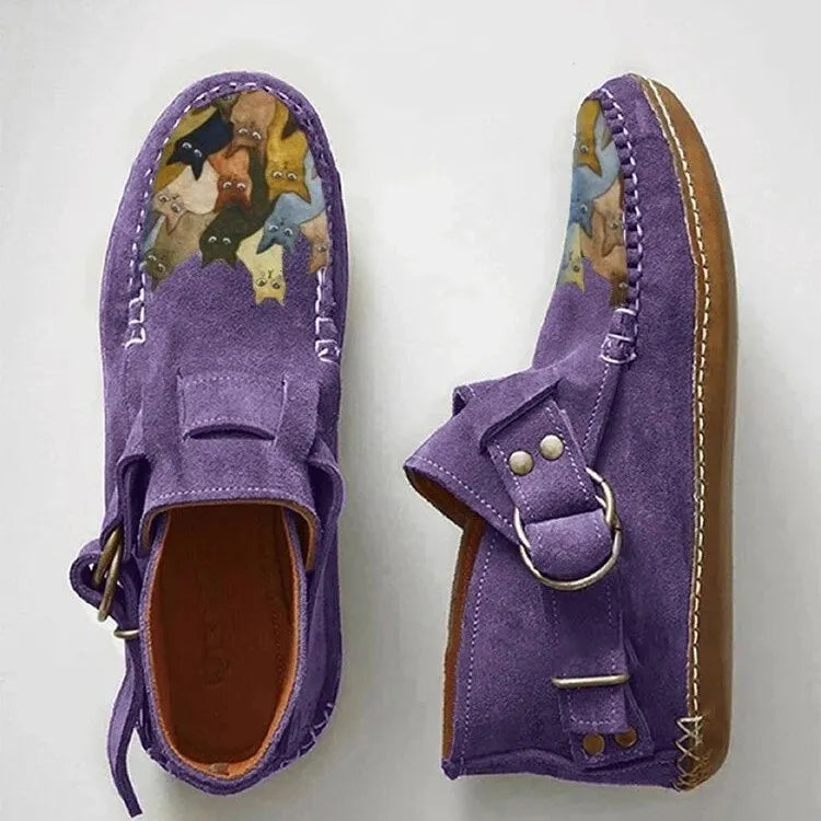 Cara - Bequemer Slipper mit Schnallen-Detail