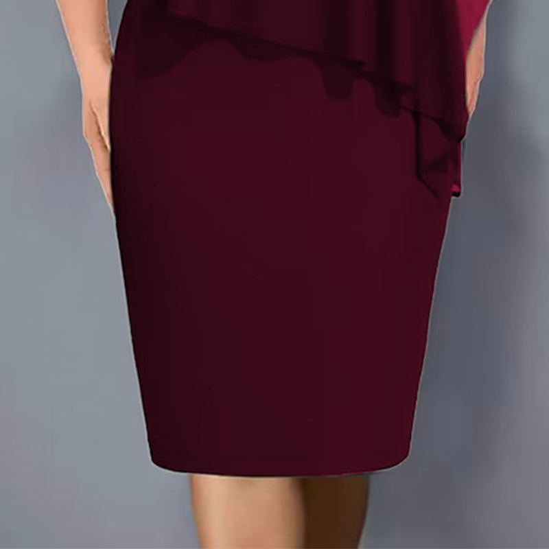 Lirienne - Premium-Midikleid mit V-Ausschnitt und Strassbesatz