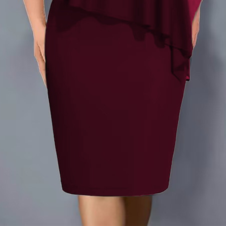 Lirienne - Premium-Midikleid mit V-Ausschnitt und Strassbesatz