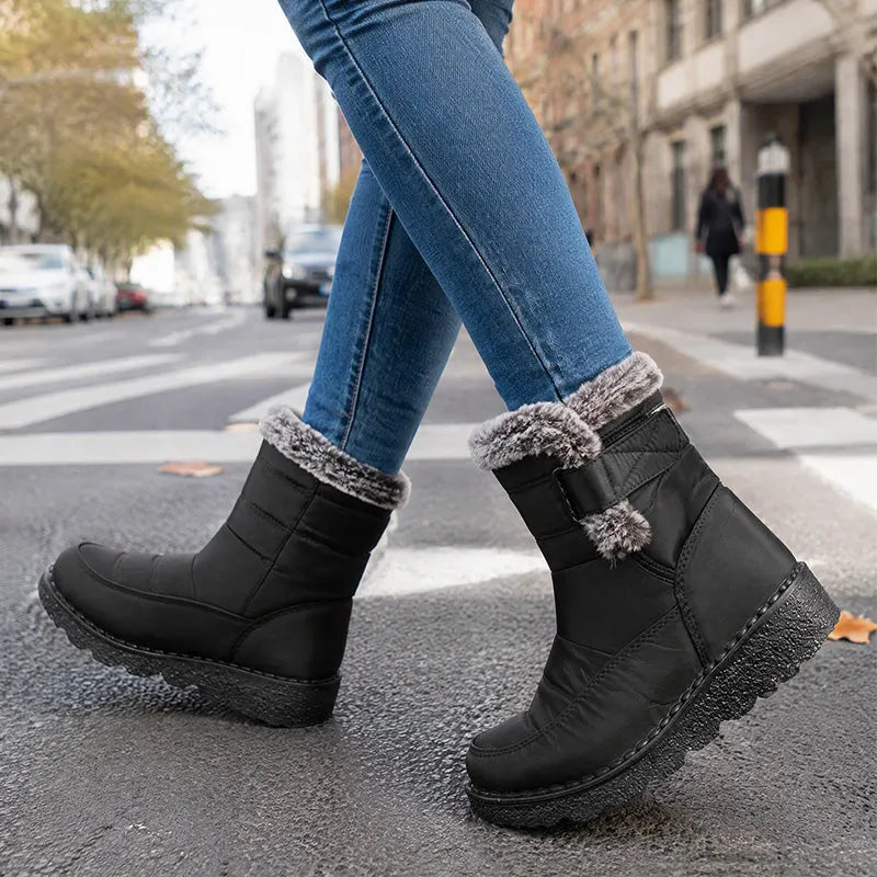 Adina - Winterstiefeletten mit Plüschbesatz
