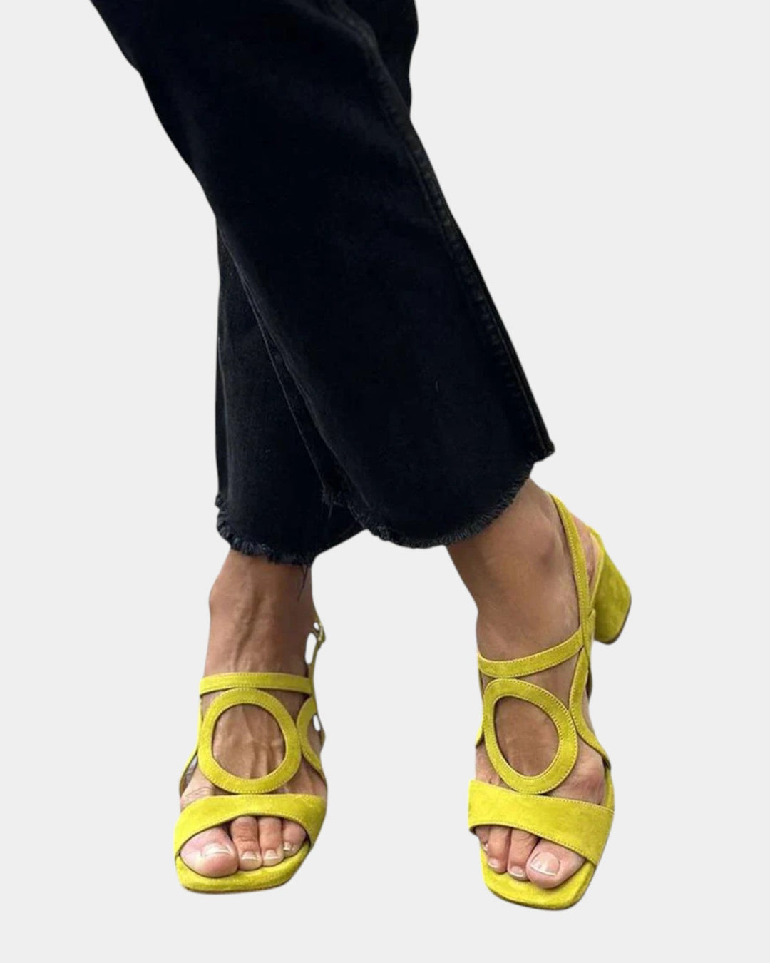 Florette - Blockabsatz-Sandalen mit Riemen-Cut-outs