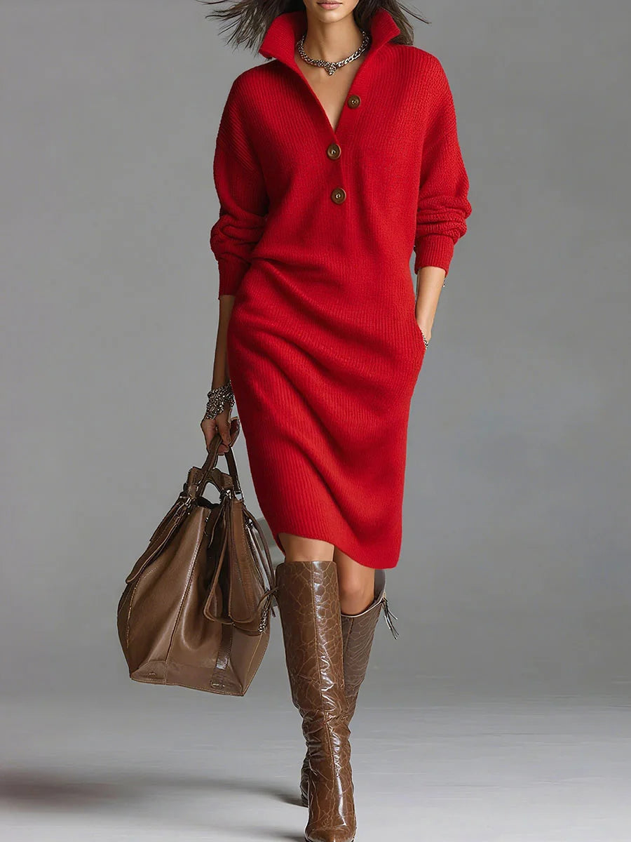 Marit - Figurformendes Midikleid