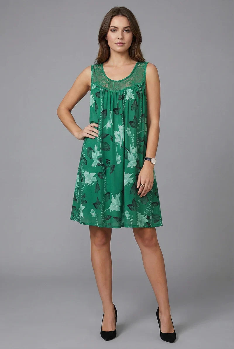 Ariadne - Elegantes Shiftkleid mit Blumenprint