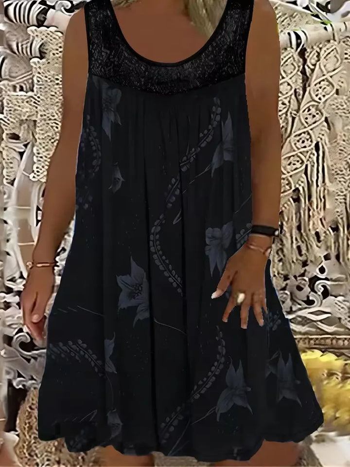 Ariadne - Elegantes Shiftkleid mit Blumenprint