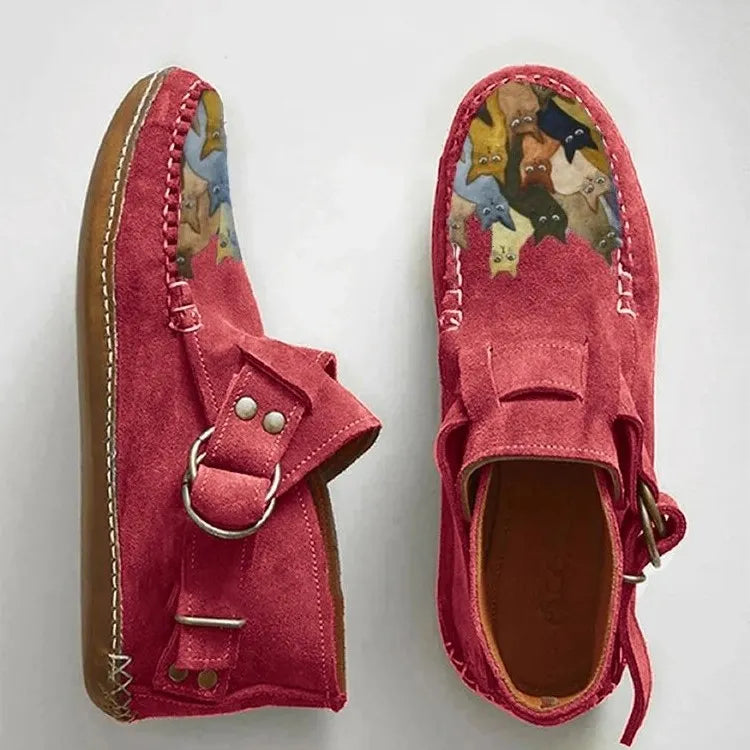 Cara - Bequemer Slipper mit Schnallen-Detail
