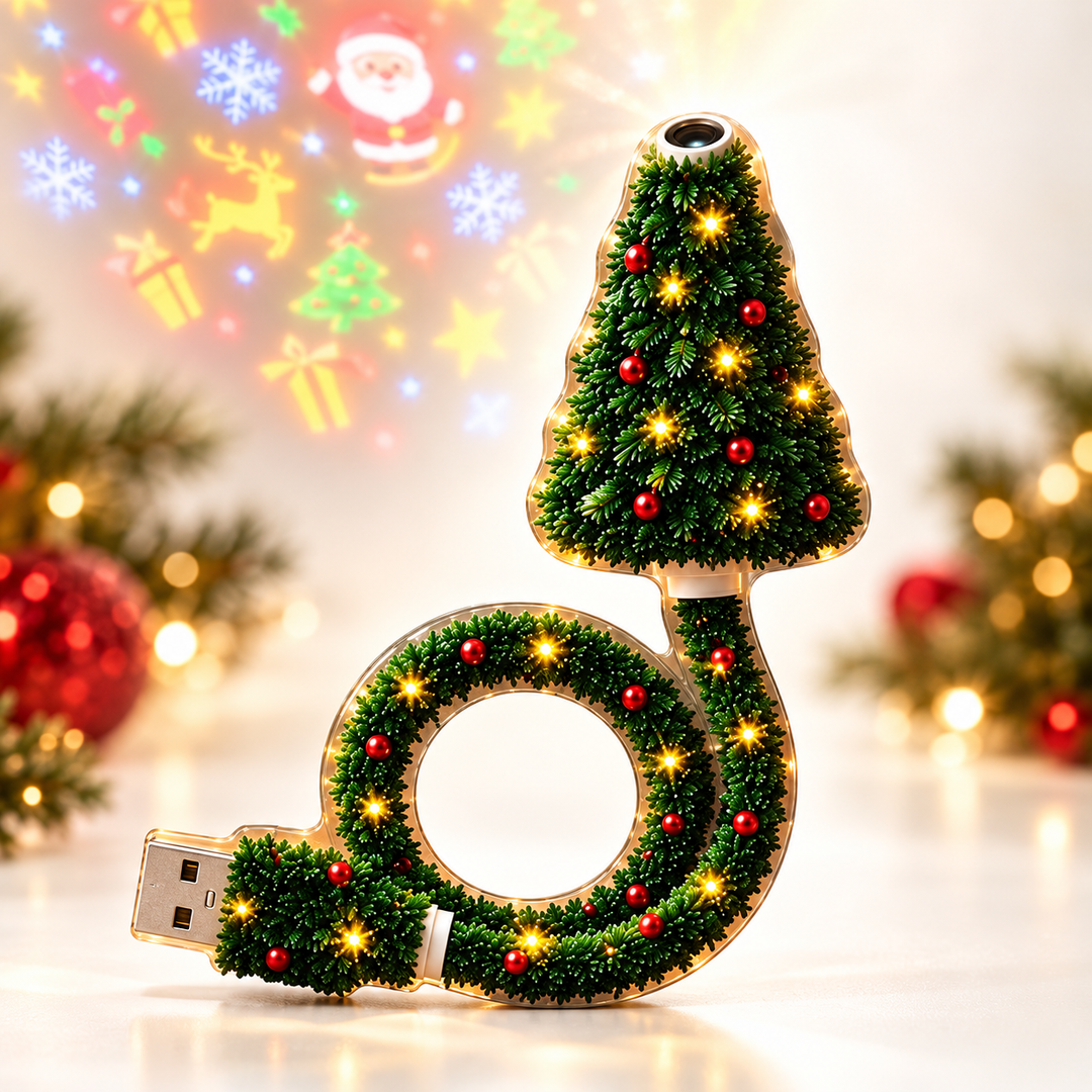Festelle - LED-Projektionslicht für den Weihnachtsbaum