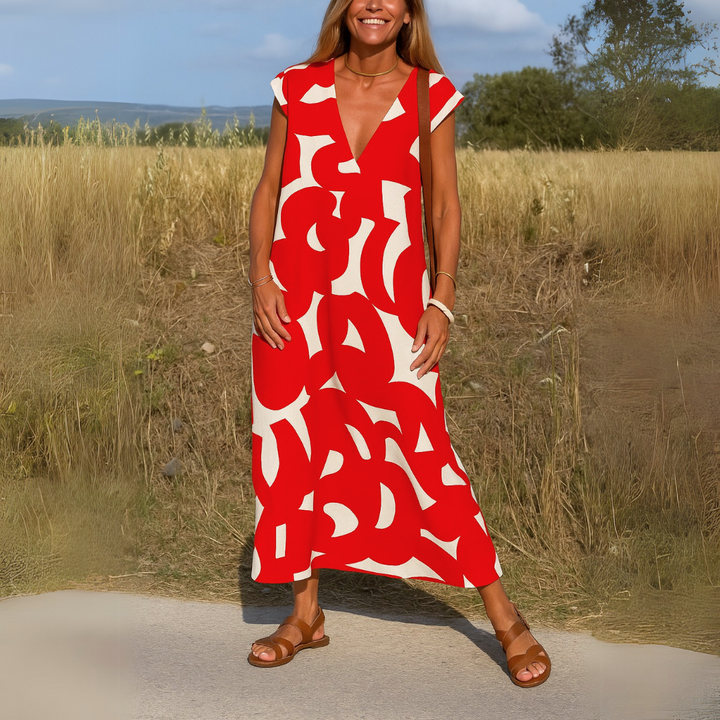 Tallisia - Softtouch-Midikleid mit V-Ausschnitt
