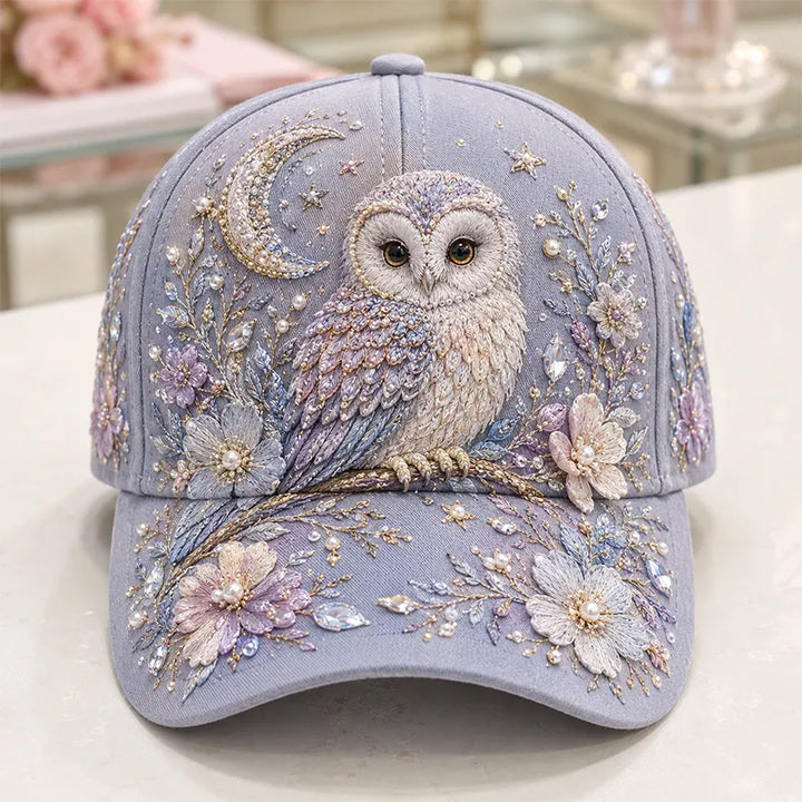 Arlena - Cap mit Blumen- und Pferdeakzenten