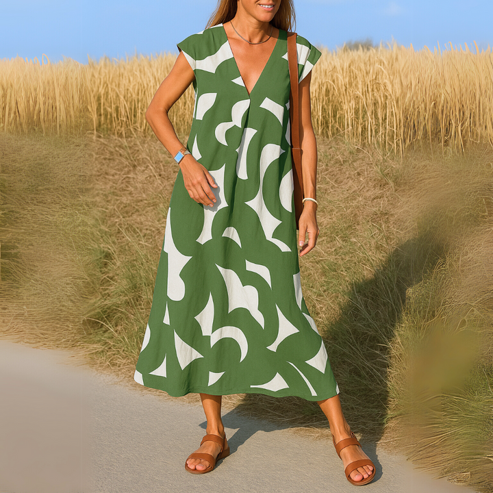 Tallisia - Softtouch-Midikleid mit V-Ausschnitt
