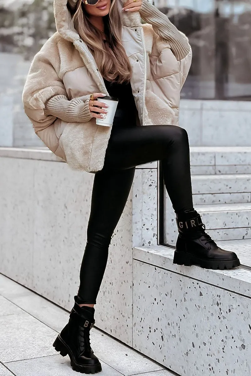 Audra - Wattierte Winterjacke mit Kapuze