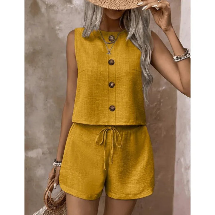 Abilene - Strukturiertes Set aus Tanktop und Shorts
