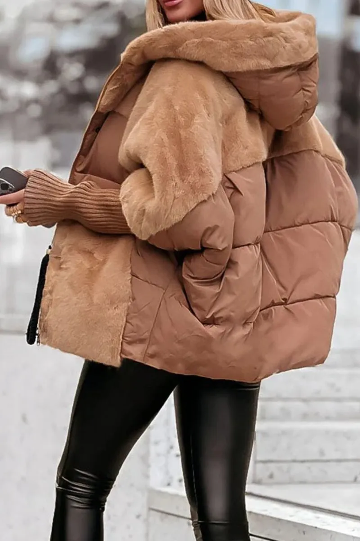 Audra - Wattierte Winterjacke mit Kapuze