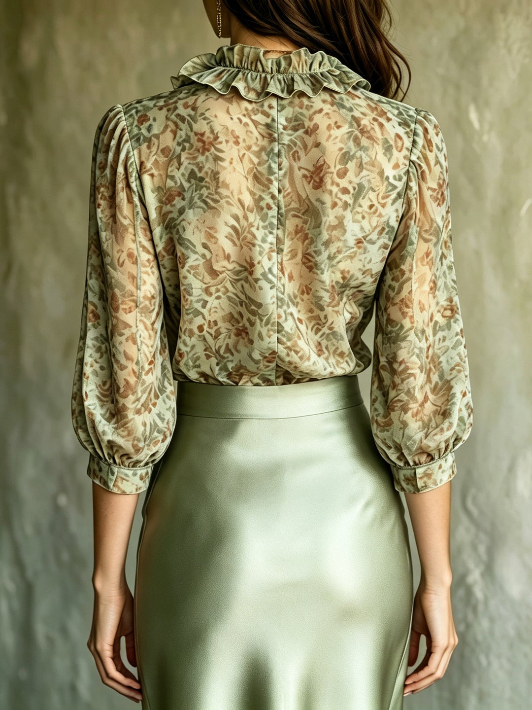 Fiorabelle - Luxuriöses Set aus Bluse und Rock