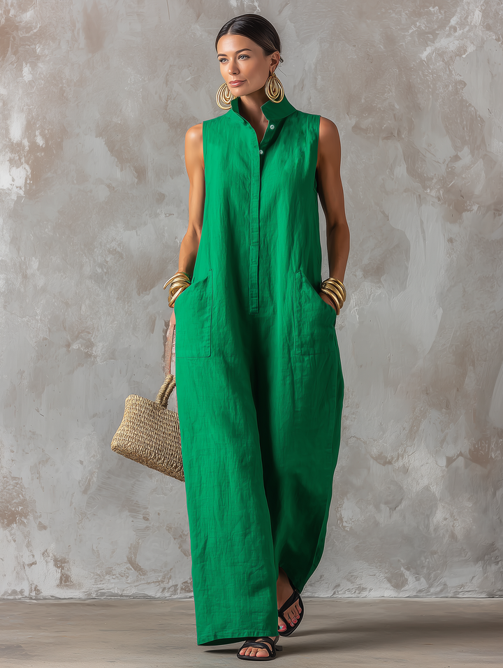 Ondine - Luftiger ärmelloser Jumpsuit