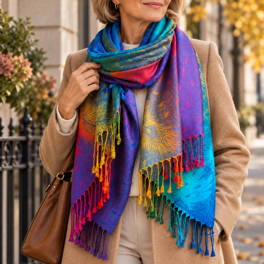 Gia - Weicher Ombré-Schal