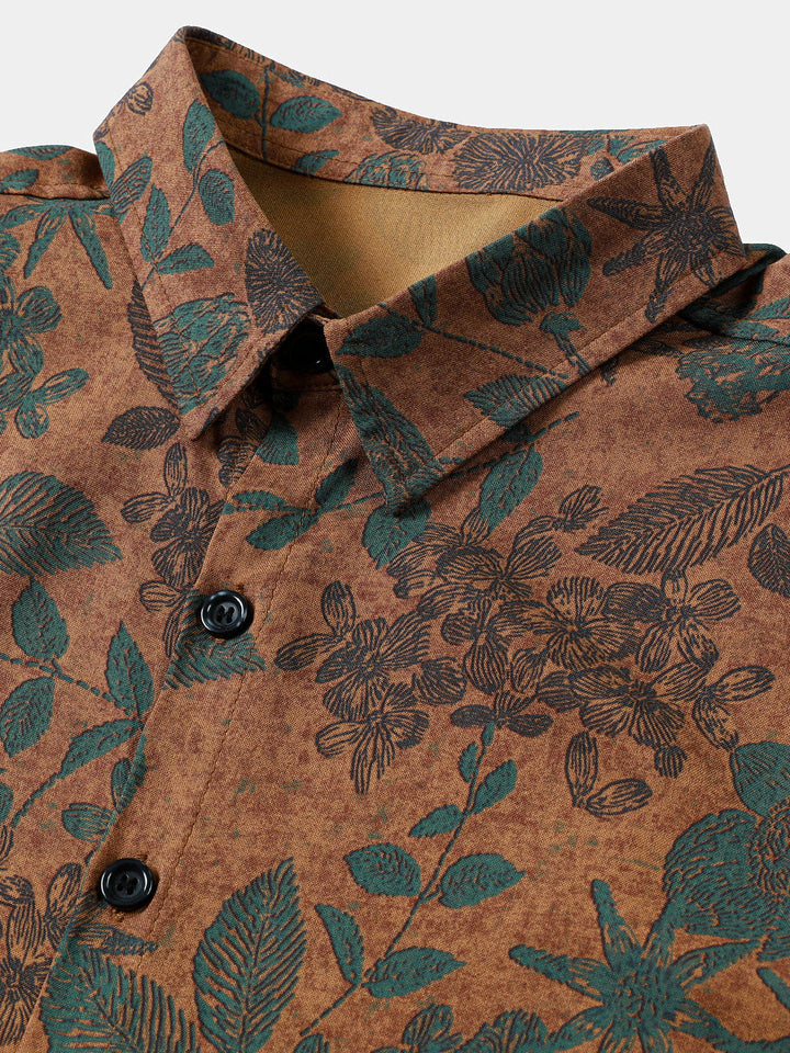 Leoric - Leichtes Kurzarm-T-Shirt mit Floralprint