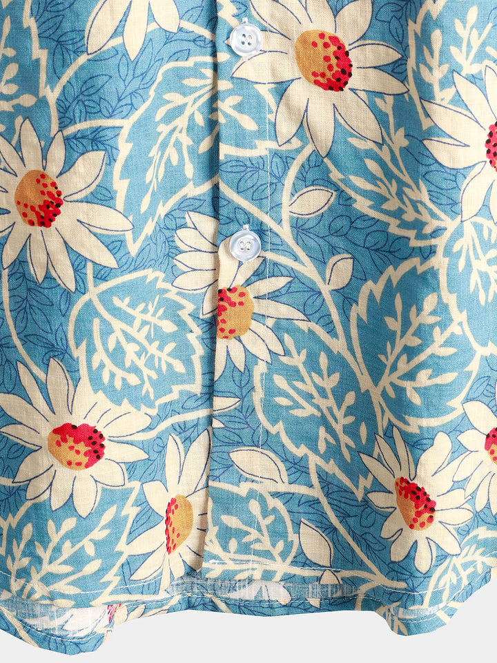Leoric - Leichtes Kurzarm-T-Shirt mit Floralprint