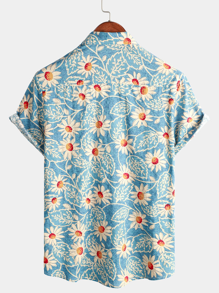 Leoric - Leichtes Kurzarm-T-Shirt mit Floralprint