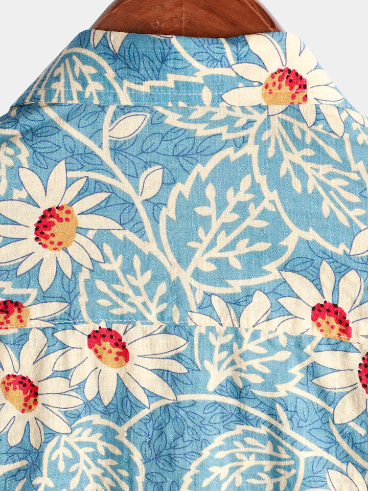 Leoric - Leichtes Kurzarm-T-Shirt mit Floralprint