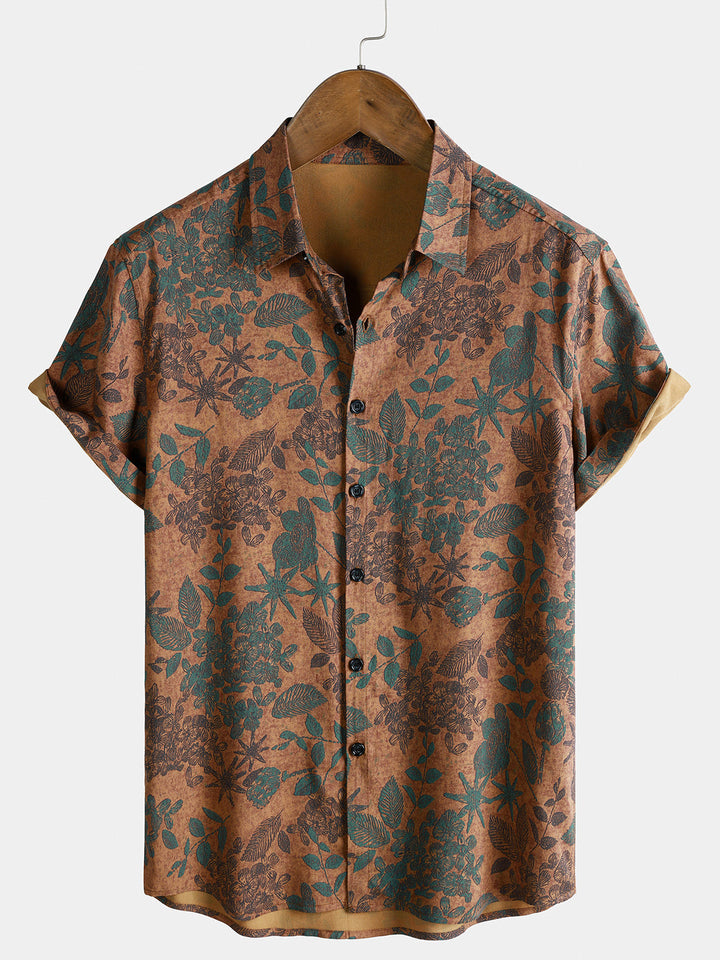 Leoric - Leichtes Kurzarm-T-Shirt mit Floralprint