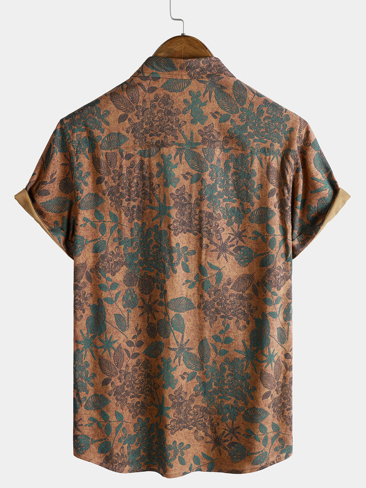 Leoric - Leichtes Kurzarm-T-Shirt mit Floralprint