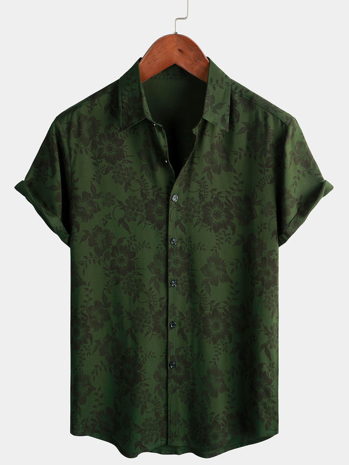Leoric - Leichtes Kurzarm-T-Shirt mit Floralprint