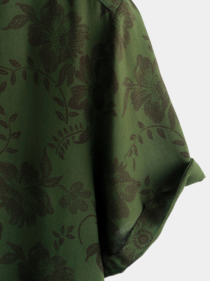 Leoric - Leichtes Kurzarm-T-Shirt mit Floralprint