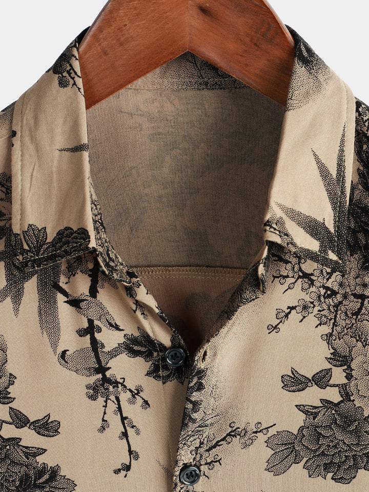 Leoric - Leichtes Kurzarm-T-Shirt mit Floralprint