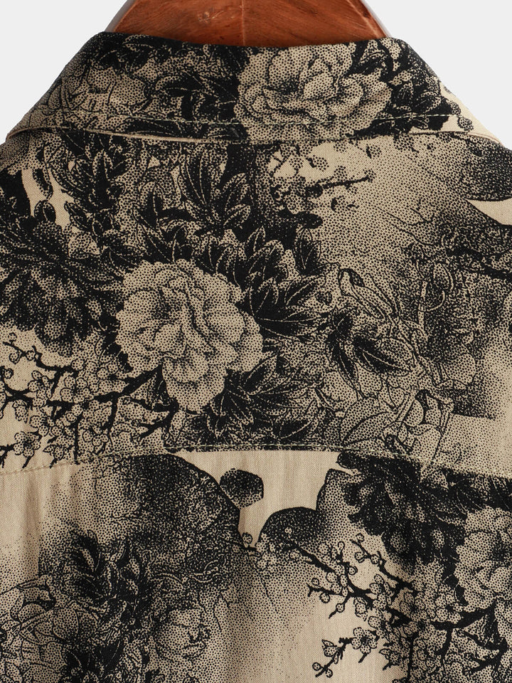 Leoric - Leichtes Kurzarm-T-Shirt mit Floralprint