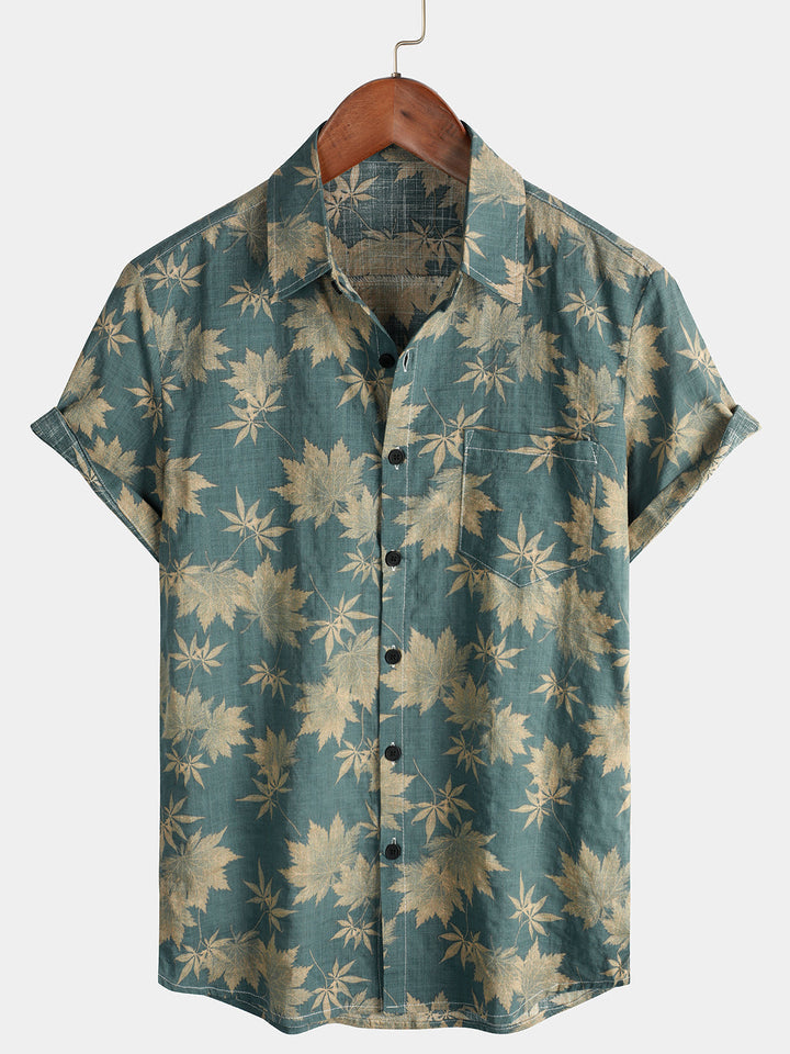 Leoric - Leichtes Kurzarm-T-Shirt mit Floralprint