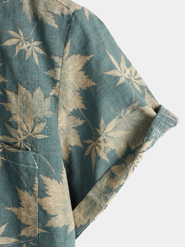 Leoric - Leichtes Kurzarm-T-Shirt mit Floralprint