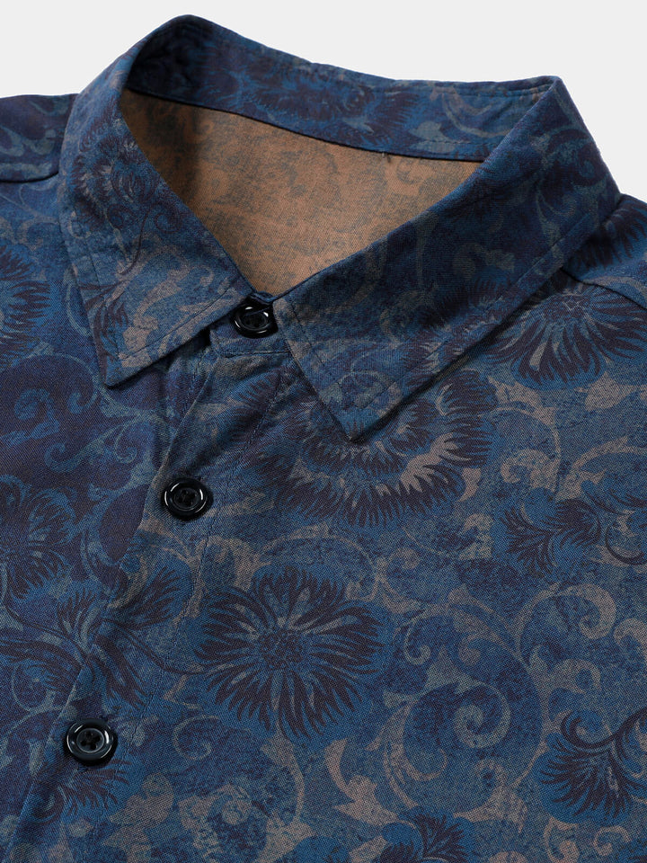 Leoric - Leichtes Kurzarm-T-Shirt mit Floralprint