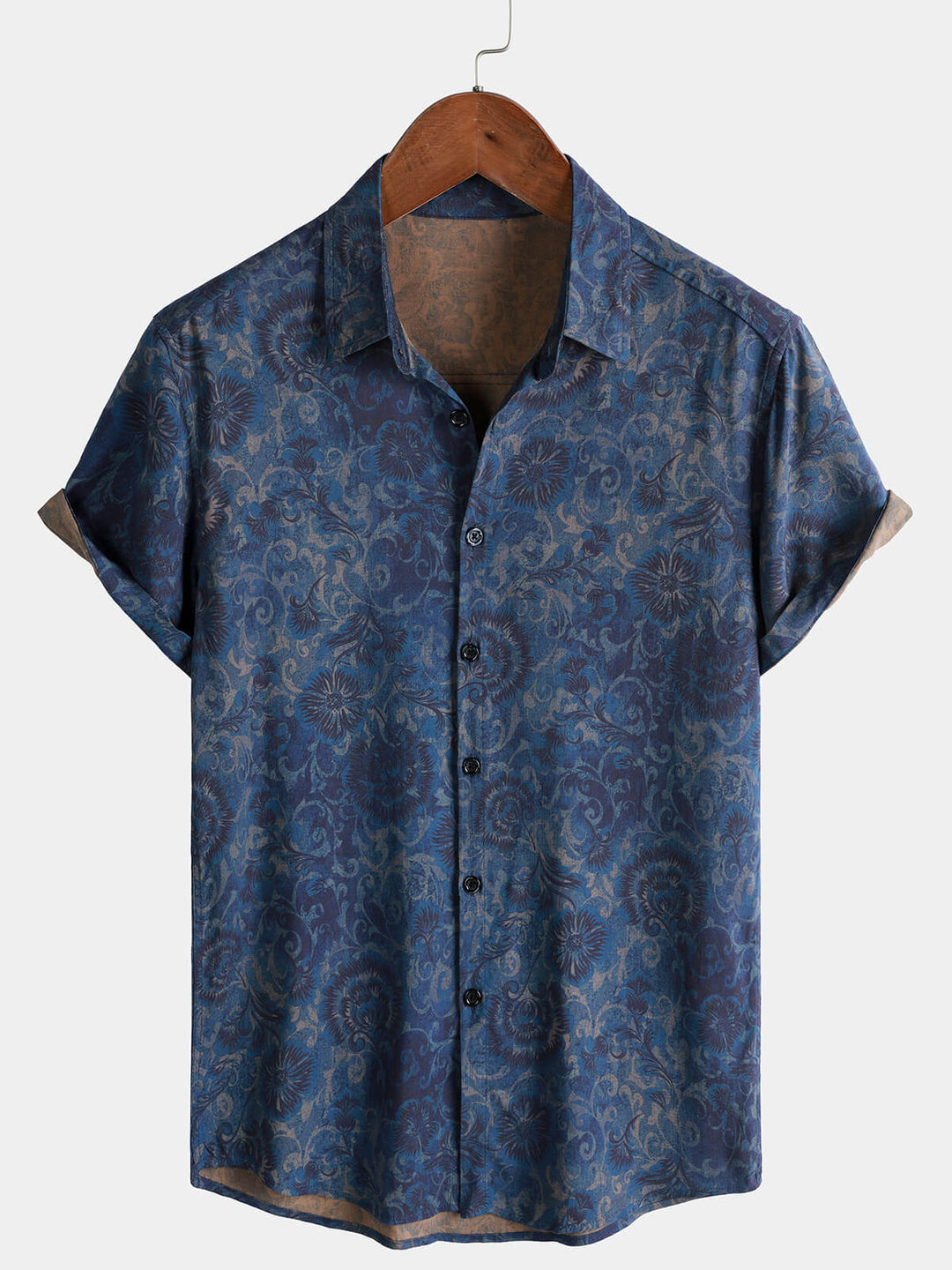 Leoric - Leichtes Kurzarm-T-Shirt mit Floralprint