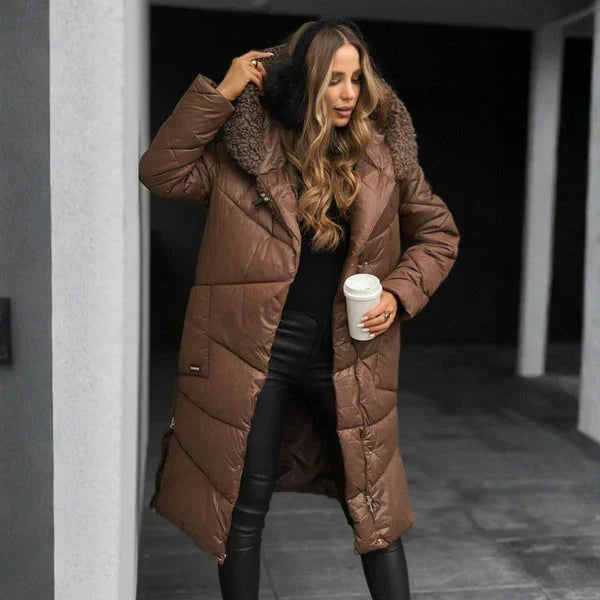 Norelline - Steppmantel mit Kapuze