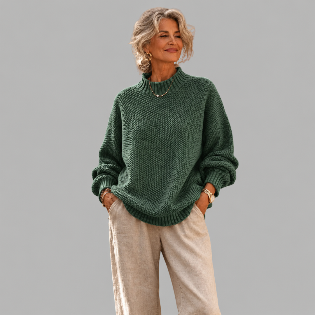 Oriane - Strukturierter Rollkragenpullover