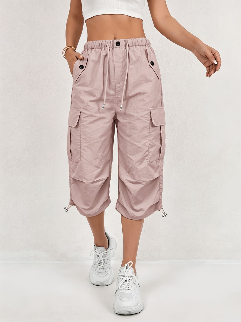 Donatella - Leichte Stretch-Cargo-Caprihose