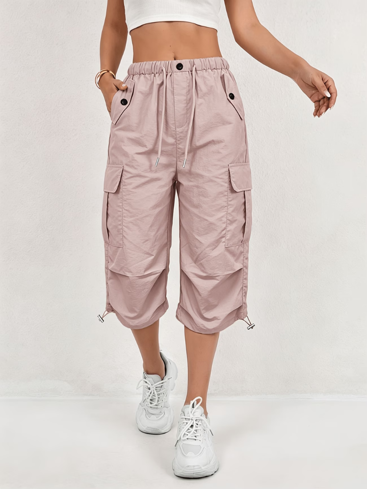 Donatella - Leichte Stretch-Cargo-Caprihose