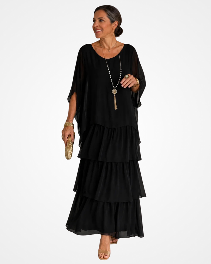 Sylvia - Weiches, fließendes Maxikleid