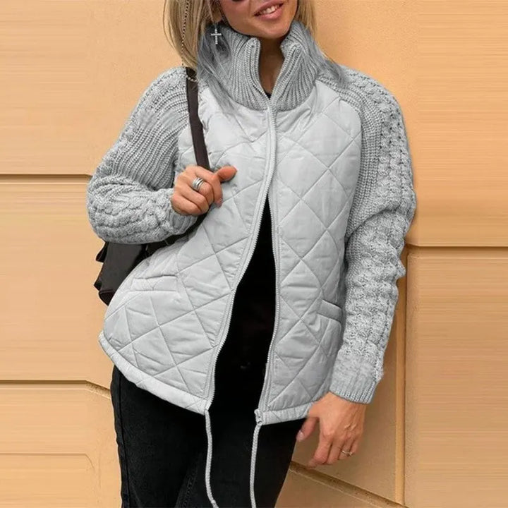 Corisanna - warme Strickjacke mit Reißverschluss