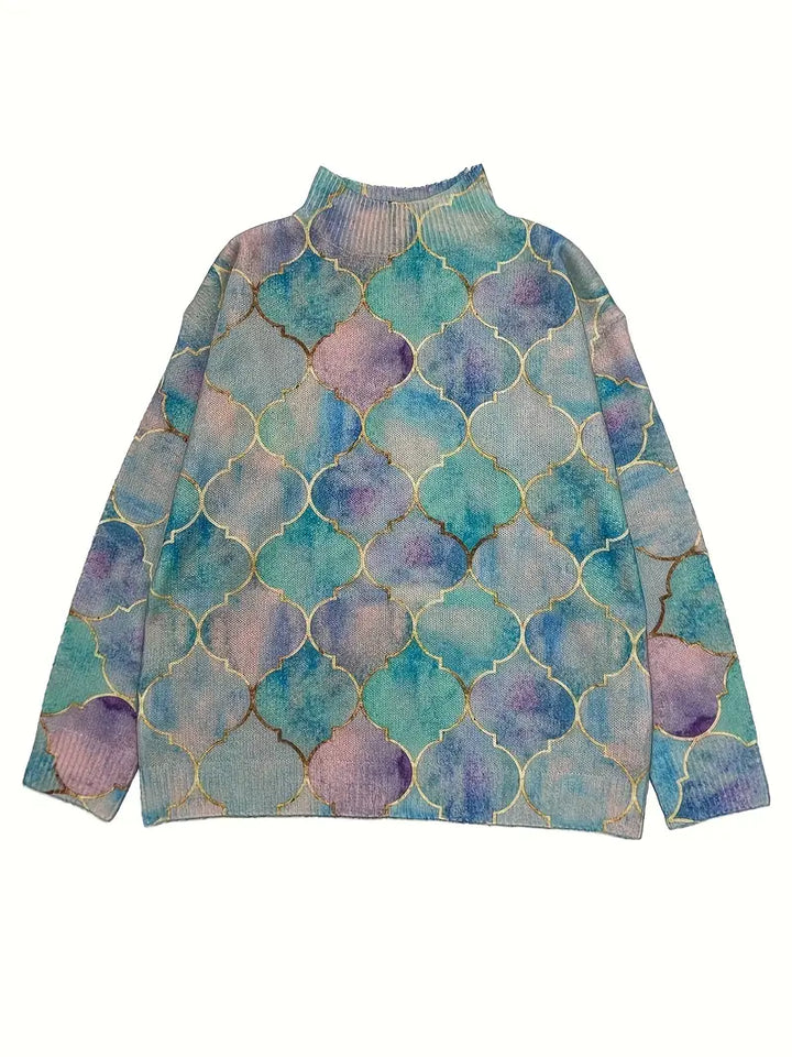 Esmée - Soft-Touch-Pullover mit hohem Kragen