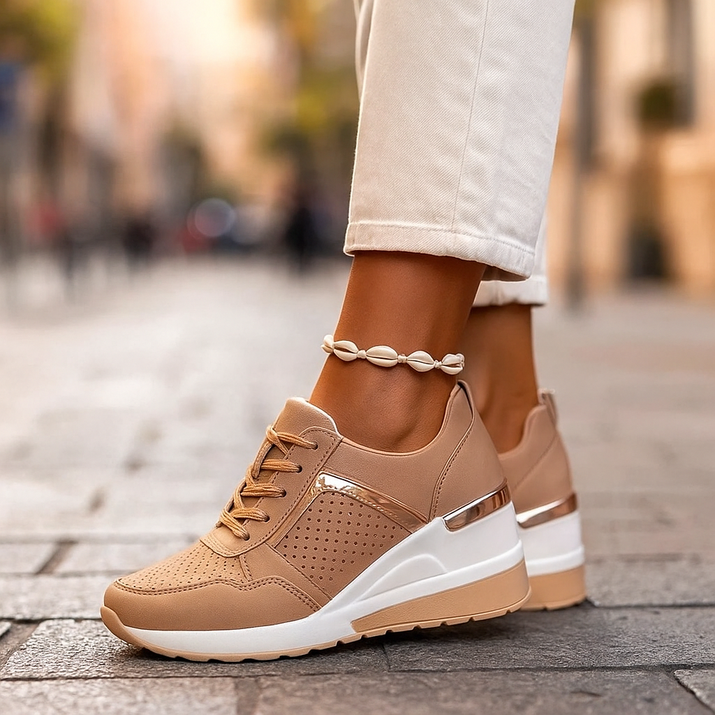 Veranique - Gepolsterte Keilsneaker