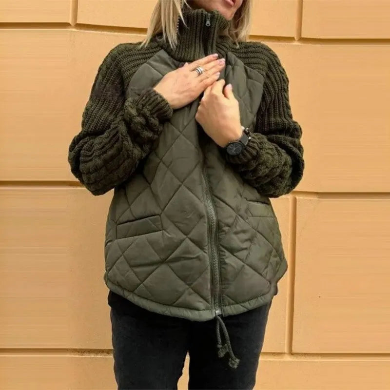 Corisanna - warme Strickjacke mit Reißverschluss