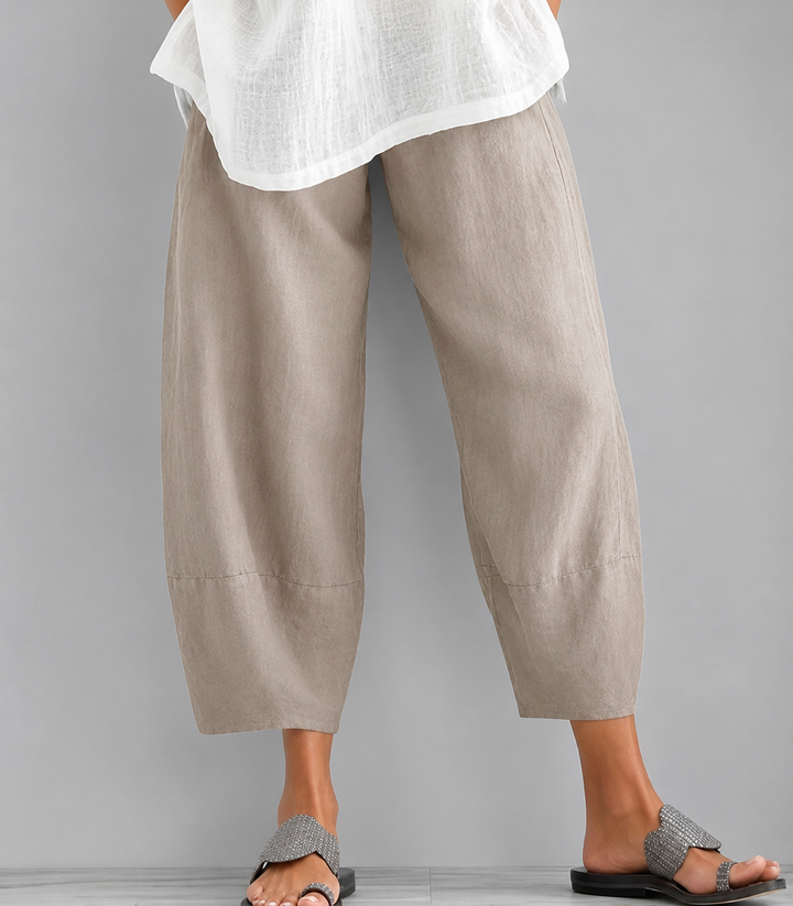 Eulorine - Weit geschnittene Soft-Touch-Hose