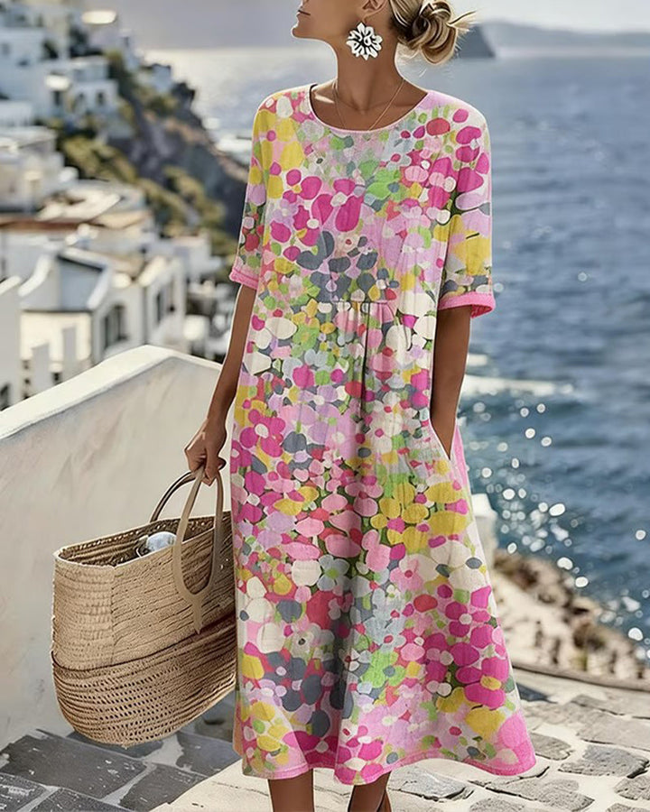 Adria - Midikleid in A-Linie mit weichem Griff